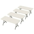 thumbnail image 1 of Lifetime 6' Commercial Grade Stacking Folding Table, 4 Pack, 1 of 13