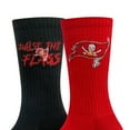 thumbnail image 3 of Tampa Bay Buccaneers Adult 2-Pack Crew Socks, 3 of 3