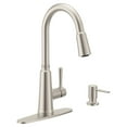 thumbnail image 2 of Moen Trew Spot Resist Stainless Single Handle Pulldown Kitchen Faucet, 2 of 8