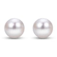 thumbnail image 2 of White Cultured Freshwater Pearl Stud Earrings, 2 of 3