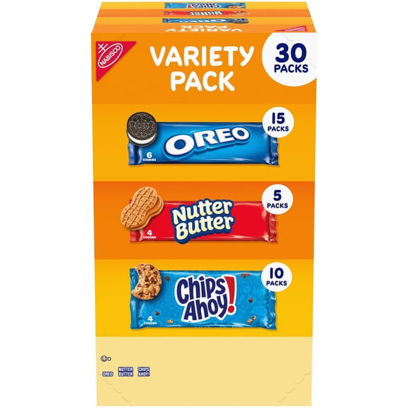 Nabisco Cookie Snack Packs, Variety Pack, 30 pk.