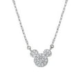 thumbnail image 1 of Disney 0.23 CT. T.W. Diamond Mickey Mouse Necklace in 14K Gold, 1 of 5
