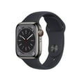 thumbnail image 1 of Apple Watch Series 8 GPS + Cellular 41mm Stainless Steel Case with Sport Band and Band Size, 1 of 10