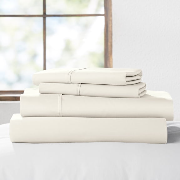 Member's Mark 300-Thread-Count 100% Organic Cotton Solid Sheet Set, Assorted Sizes