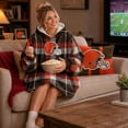 thumbnail image 5 of Pegasus Sports Cleveland Browns Wearable Sherpa Throw, 5 of 8