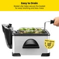 thumbnail image 5 of Chefman 4.5 Qt. Stainless Steel Deep Fryer & Restaurant-Style Wire Basket, 5 of 7