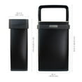 thumbnail image 7 of Clorox 13 Gallon Open Top Stainless Steel Trash Can with Anti-Microbial Odor Protection  Including GLAD 45ct 13 Gallon Bags, 7 of 8