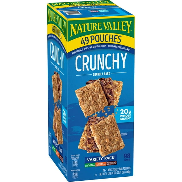Nature Valley Crunchy Granola Bars Variety Pack, 49 ct.