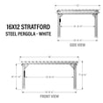 thumbnail image 11 of Range Steel Pergola with Trellis Roof & PowerPort, 11 of 13