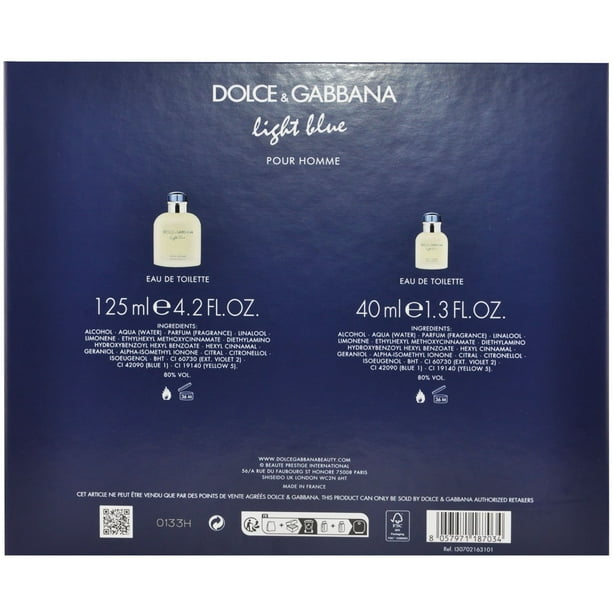 Dolce & Gabbana Light Blue Pour Homme 2 Piece Gift Set - Samsclub.com