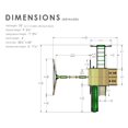 thumbnail image 10 of Gorilla Playsets Avalon Wood Swing Set with Wood Roof and Monkey Bars, 10 of 12