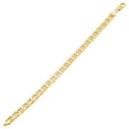 thumbnail image 2 of Hollow Beveled Mariner Link Bracelet in 14K Gold, 2 of 7