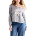 thumbnail image 4 of Aeropostale Women's Off-The-Shoulder Sweater, 4 of 6