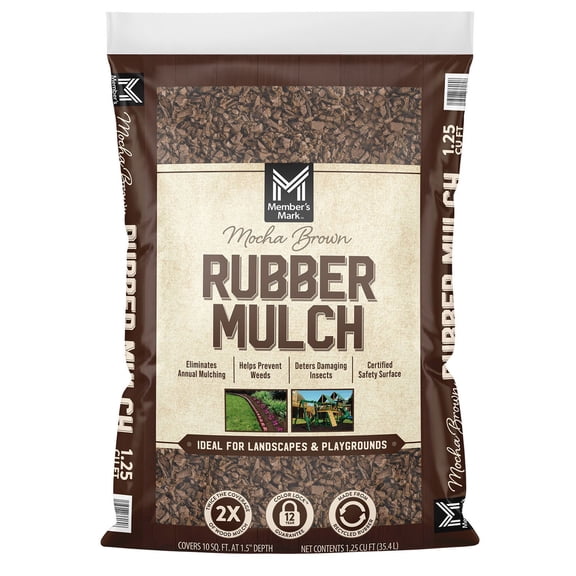 Member's Mark Rubber Mulch, 1.25 cu. ft.