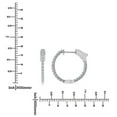 thumbnail image 5 of 0.45 T.W. Lab Created Round Diamond Hoop Earrings in 14K Gold, 5 of 5