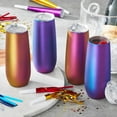 thumbnail interactive-video image 1 of Member's Mark 14oz. Stainless Steel Insulated Flute Tumblers with Lids, 4 Pack, Choose Color, 1 of 5