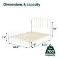 thumbnail image 6 of Zinus Night Therapy Bridget 50" Metal Platform Bed Frame, Assorted Colors, 6 of 9