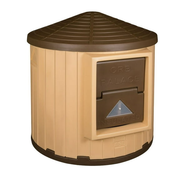 ASL Solutions Insulated Colossal Round Barn Premium Palace Dog House, Choose Color