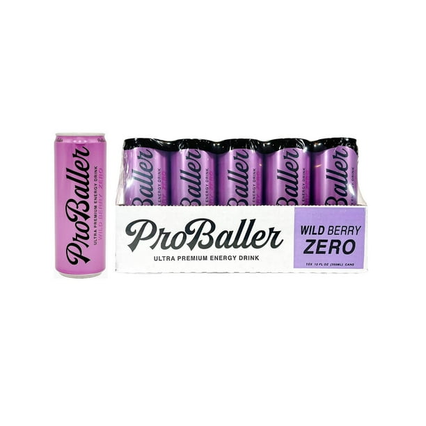 セロラバイ バブルサ ーモンブースター3本セット Proballer Ultra Premium Energy Drink, Wild Berry Zero, 12 fl. oz