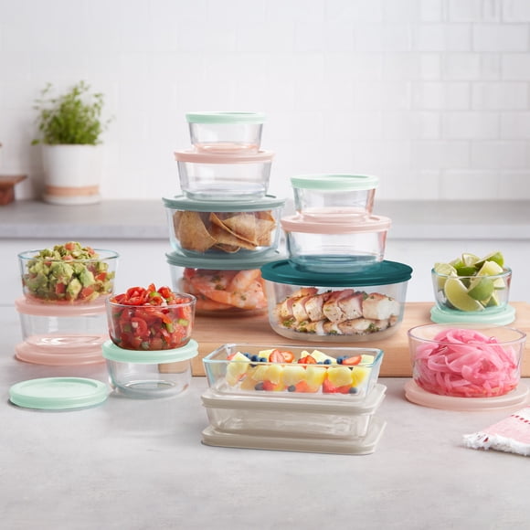 Pyrex Simply Store 30-Piece Glass Storage Set