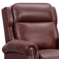 thumbnail image 7 of Pollenza Leather Pushback Recliner Chair, 7 of 8
