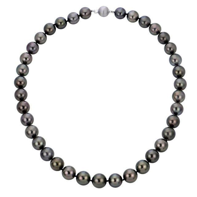 Graduated Cultured Tahitian Pearl Necklace in 18K Gold