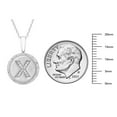 thumbnail image 5 of Diamond Initial Pendant Necklace in Sterling Silver, 5 of 5