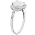 thumbnail image 2 of Cushion Cut Gemstone & 0.18 CT.T.W. Halo Diamond Ring in 14K Gold, 2 of 4