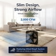 thumbnail image 3 of Lasko 20" 3-Speed Premium Box Fan with Durable Steel Body, 3 of 12