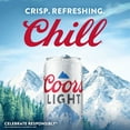 thumbnail image 4 of Coors Light Lager Beer, 12 fl. oz. can, 36 pk., 4 of 9