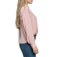 thumbnail image 4 of Express Women's Satin V-Neck Shirt, 4 of 7