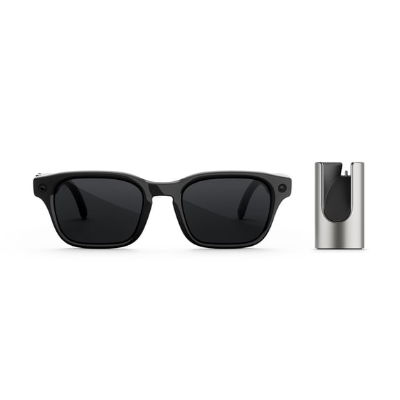 Meta Adventurer Glasses, Black, Transitions Grey Lenses + Charging Stand