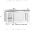 thumbnail image 5 of Crosley Furniture Winslow Medium Credenza Pet Crate, Assorted Colors, 5 of 15