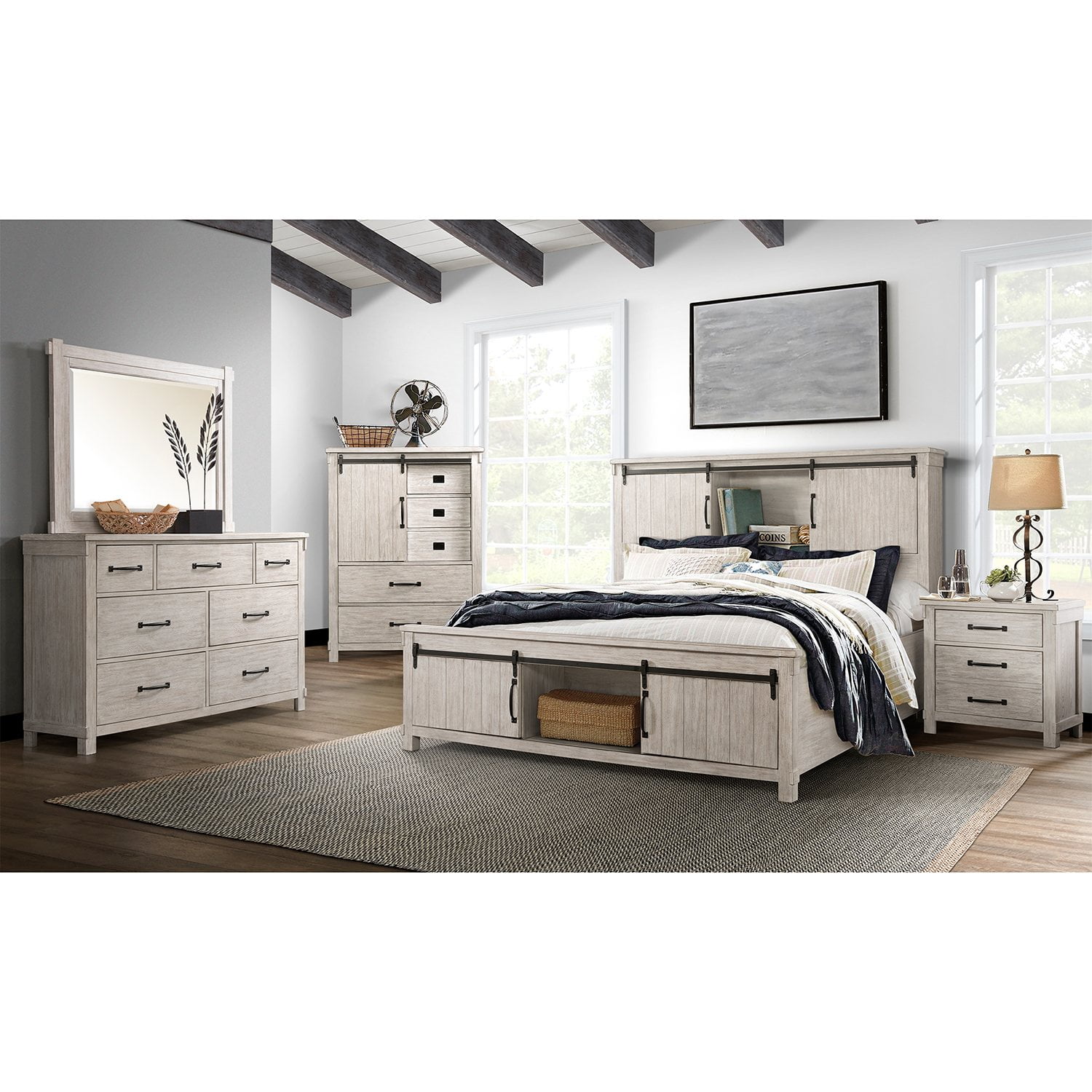 Society Den Jack 7-Drawer Dresser, Whitewash - Samsclub.com
