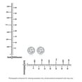 thumbnail image 4 of Lab Created Fancy Cut Diamond Stud Earrings in 14K Gold, 4 of 6