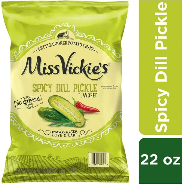 Miss Vickie's Spicy Dill Pickle Potato Chips, 22 oz.