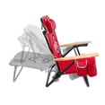 thumbnail image 5 of Logo Brands Ohio State Buckeyes Reclining Beach Chair, 5 of 6