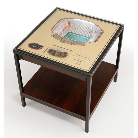 YouTheFan Florida Gators Lighted Stadium End Table