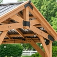 thumbnail image 4 of Backyard Discovery Norwood Cedar Gazebo with PowerPort, Choose Size, 4 of 15