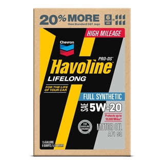 Chevron Havoline Lifelong (2/6q) Full Synthetic Motor Oil (Assorted Weights)