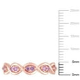 thumbnail image 3 of Round Cut Pink Sapphire Infinity Band in 14K Gold, 3 of 6