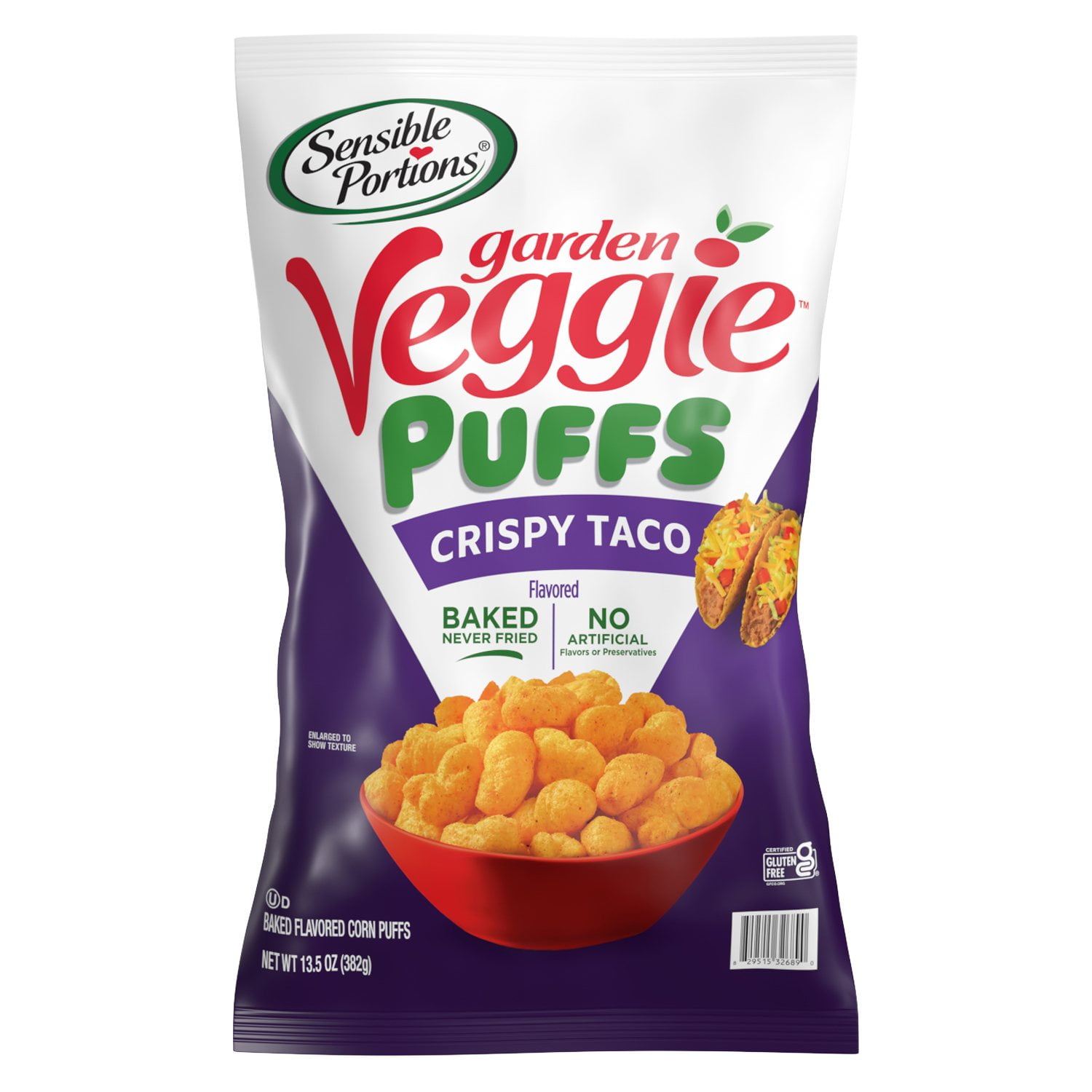 Sensible Portions Garden Veggie Taco Puffs,