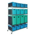 thumbnail image 9 of Seville Classics MEGA RACK 4-Tier NSF Steel Wire Shelving, 60" x 24" x 76" H, 9 of 17