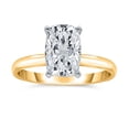 thumbnail image 1 of Lab Created Elongated Cushion Cut Diamond Ring in 18K Gold, 1 of 5