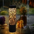 thumbnail image 4 of Deck Impressions Peony Solar 12 Lumen Metal Path Lights, 4-Pack, 4 of 5