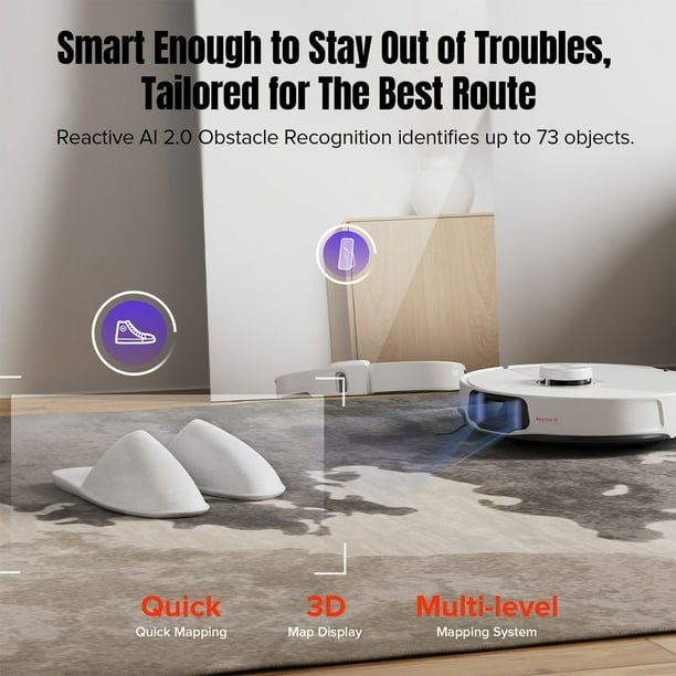 Roborock S8 MaxV Ultra Robot Vacuum and Sonic Mop with Auto Empty
