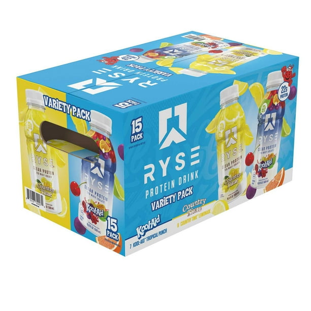 RYSE 22g Protein Drink Variety Pack, 16.9 fl. oz., 15 pk