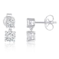 thumbnail image 3 of Lab White Sapphire Pendant and Earring Set in Sterling Silver, 3 of 9
