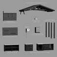 thumbnail image 22 of Range Covered Appliance-Ready Outdoor Kitchen w/ Refrigerator & Sink, 22 of 23