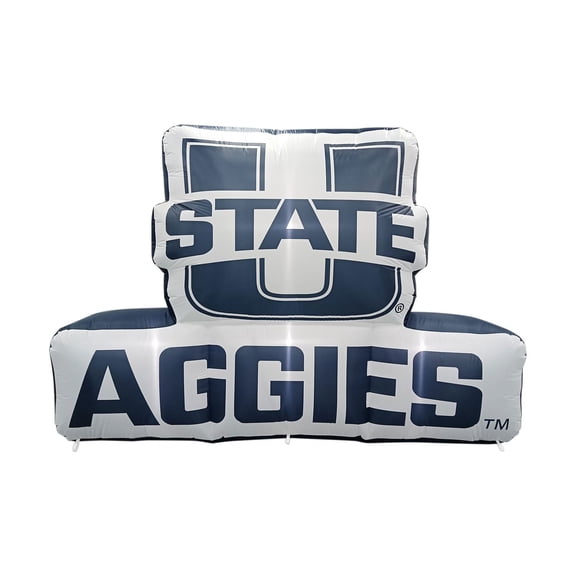 Logo Brands Utah State Aggies Pre-Lit 7’x10’ Team Inflatable